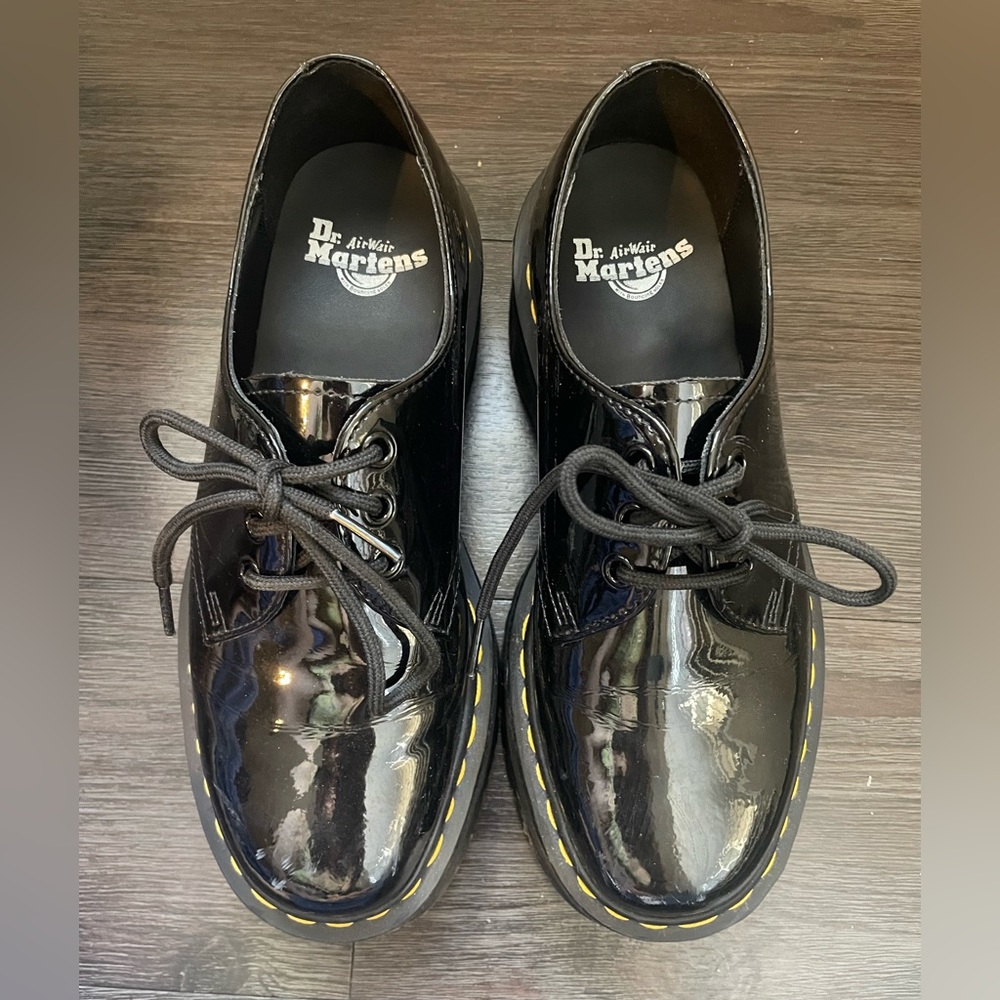 Dr Martens Patent Leather Loafers Gently Used Size 8 W